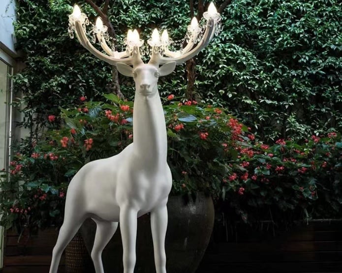 鹿型雕塑摆件